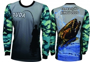 Camiseta de Pesca com Repelente e UV